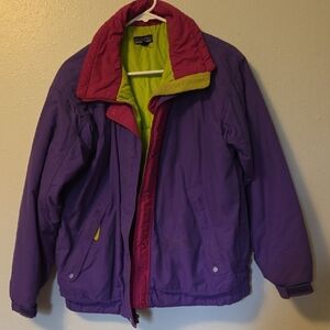 Vintage Patagonia Purple and Green Jacket Size 10